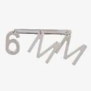 Maison Martin Margiela Silver Number barrette